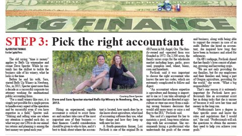 Bells Up’s Dave Specter Featured In Four-Part Financial Health Series by Capital Press