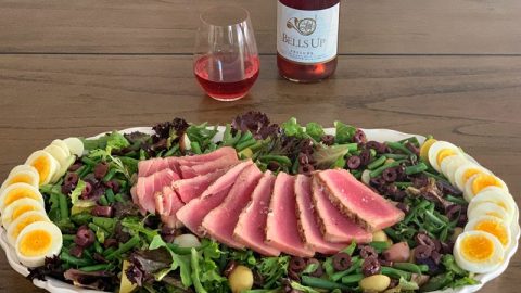 Pair Prelude Rosé with Grilled Ahi Nicoise Salad Recipe from Sips N Tips